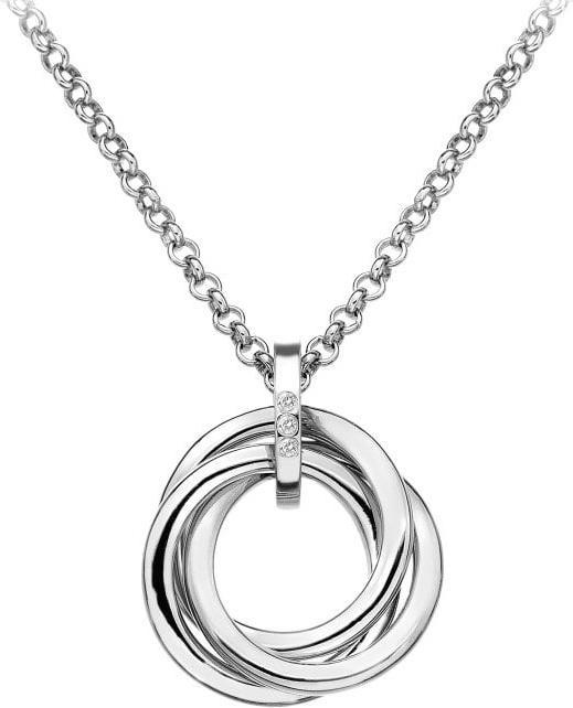 Hot Diamonds Trio Halskette (Silber 925, 45 - 55 cm)