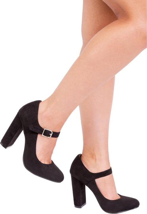 Actual product image Where's That From Womens/Ladies Michelle High Block Heel Pumps (40)