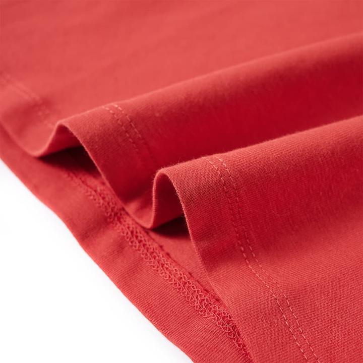 Immagine prodotto VidaXL Camicia da bambino a maniche lunghe rosso scuro 140,Materiale: 95 % cotone (140)