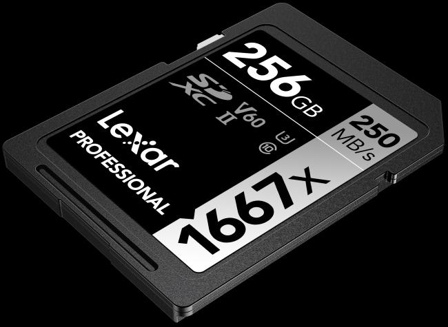 Produktbild Lexar Professional 1667x (256 GB, SDXC, U3, UHS-II)