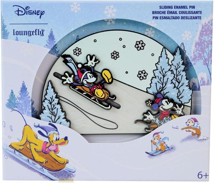 Produktbild Loungefly Disney by Ansteck-Pins Mickey and friends Winter Wonderland 3" Limited Edition 8 cm