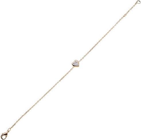 Image du produit Lara BRACELET Plaqué or - 16+2 - ZIRCONIA - COEUR (Plaqué or)