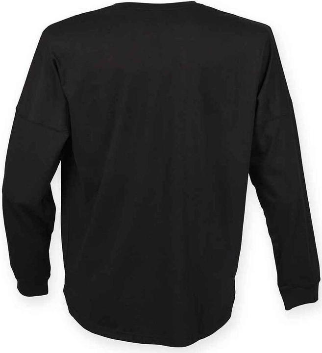 Produktbild Super Flying Model Slogan TShirt Überschnittene Schulter Langärmlig (XL)