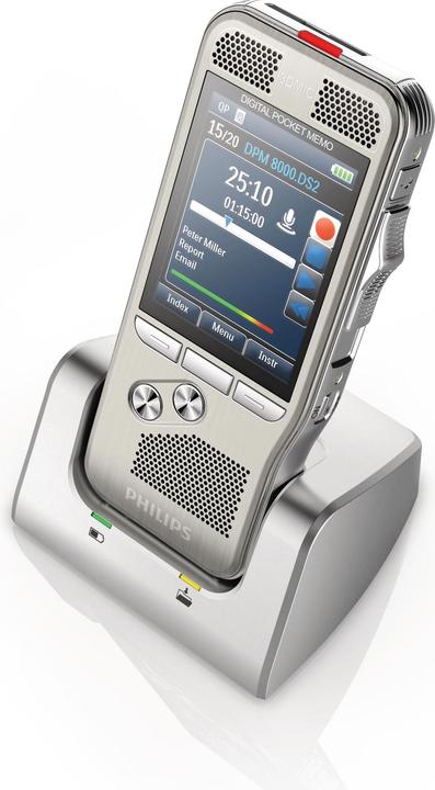 Actual product image Philips DPM8000 Pocket Memo (incl. software, international slide switch) (4 GB)