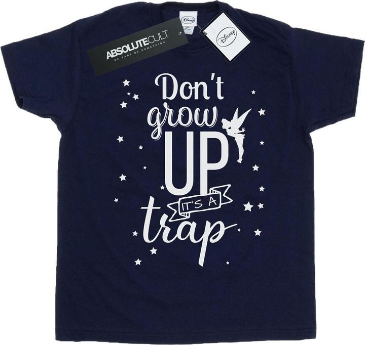 Actual product image Disney Girls Tinker Bell Don't Grow Up Cotton T-Shirt (152, 158)