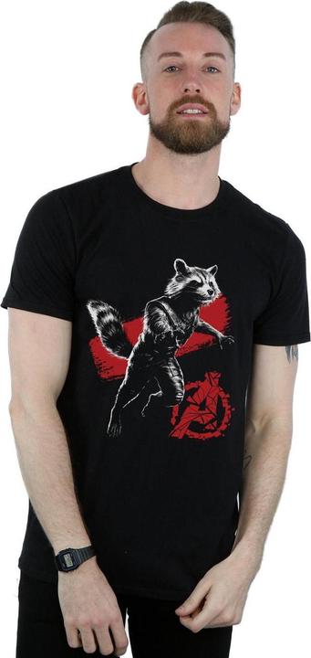 Produktbild Avengers Endgame Mono Rocket TShirt (4XL)