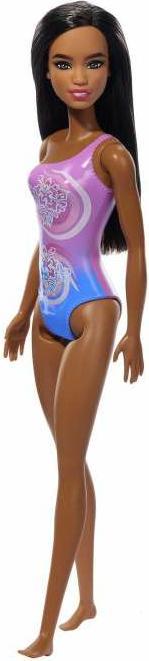 Actual product image Barbie Mattel Κούκλα Beach Blue-Purple Swimsuit για 3+ ετών HPV20