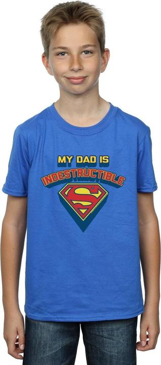 Immagine prodotto Superman My Dad Is Indestructible Maglietta Ragazzi (140, 146)