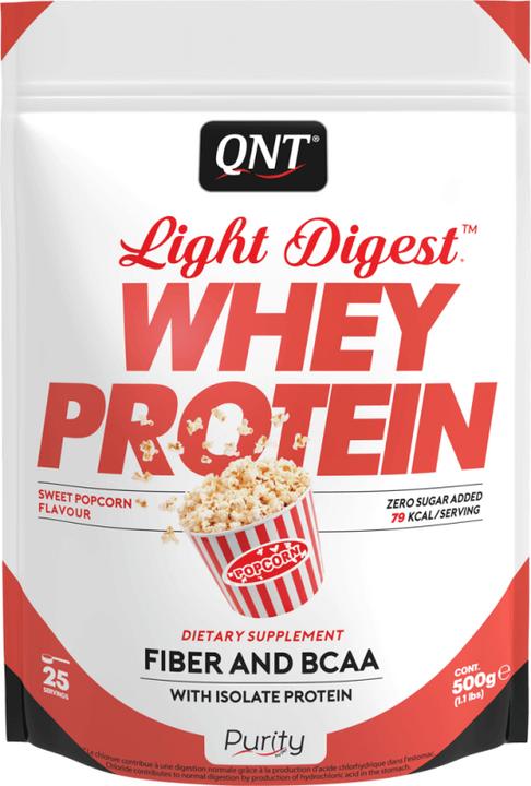 Actual product image QNT Light Digest Whey Protein (Sweet Popcorn, 1 pcs., 516 g)