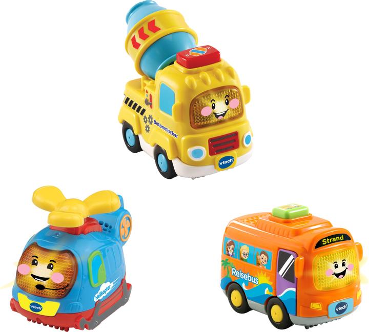Actual product image VTech Tut Tut Baby Flitzer Set - coach, helicopter, concrete mixer