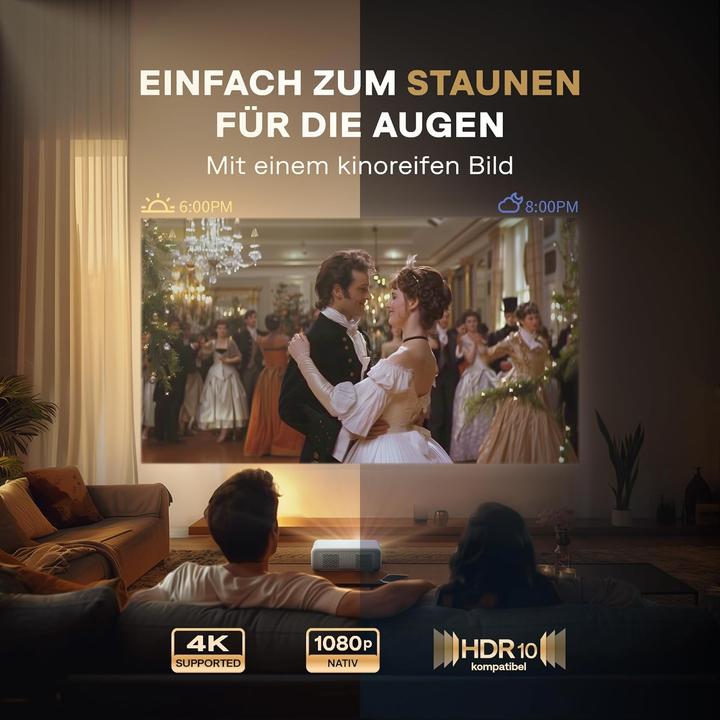 Image du produit Aurzen Eazze D1 Heimkino Beamer mit 4K Unterstützung (4K)