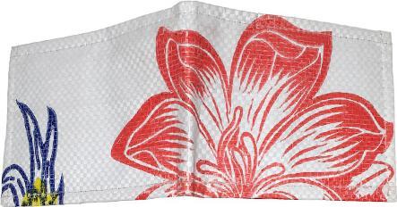Immagine prodotto Bekos Upcycling - borsetta classica con sacchetti di riso riciclati fiore
