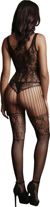 Actual product image Le Désir Lace and Fishnet Bodystocking - OSX (4XL)