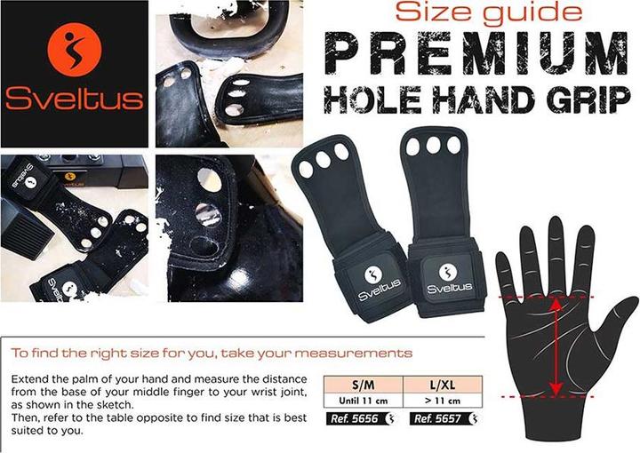 Produktbild Sveltus Hand Grip 3 Loch - S/M (S, M)