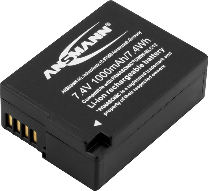 Actual product image Ansmann A-Pan DMW-BLC12 1000mAh 7,4V (Rechargeable battery)