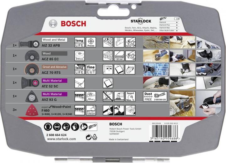 Produktbild Bosch Professional Zubehör Starlock Set für Renovierungsarbeiten, Expert for Wood Schleifblatt