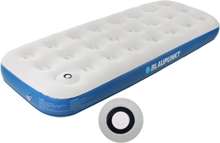 Blaupunkt Inflatable Mattress with Built-in Foot Pump 188x73 cm IM410 (188 x 73 cm)