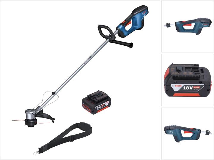 Produktbild Bosch Professional Bosch GRT 18V-33 Professional Akku Rasentrimmer 18 V 330 mm Brushless + 1x Akku 5,0 Ah - ohne Ladeg