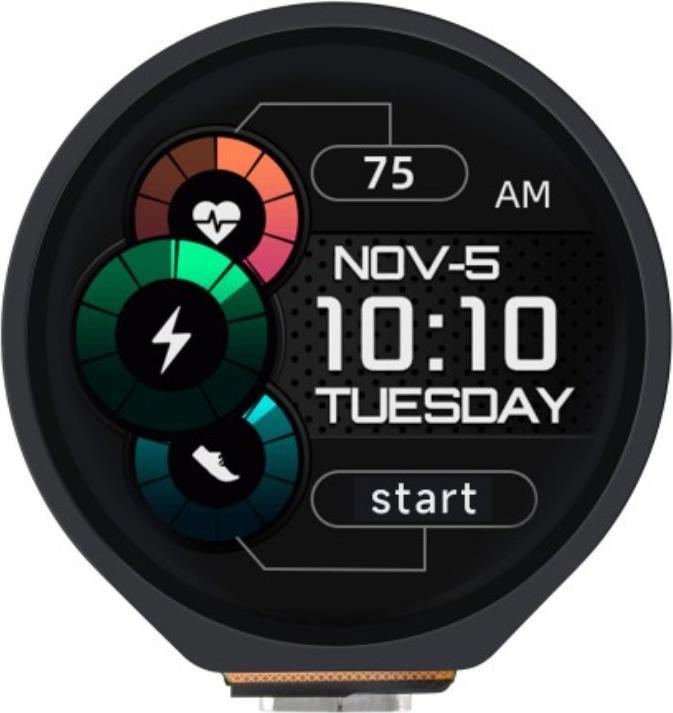 Actual product image WaveShare RP2040 1.28inch Touch LCD Display Round