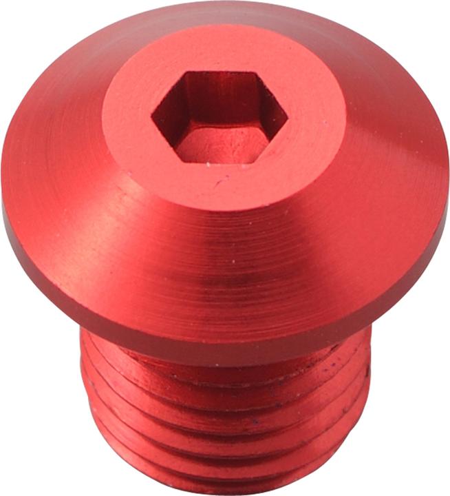 Produktbild Daytona Schraubenkappe CNC-Aluminium rot eloxiert F. Spiegel Gewinde M10 X P1.25 Linksgewinde