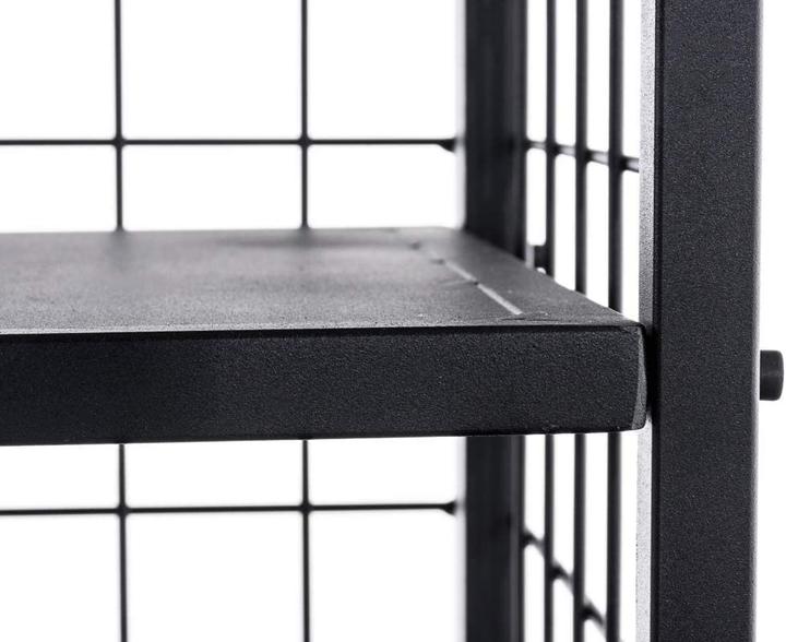 Actual product image CLP Firewood Rack Forrest 40x40x120, black (40 x 40 x 120 cm)