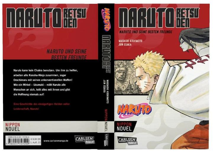 Actual product image Naruto Retsuden: Naruto und seine besten Freunde (Nippon Novel) (German, Masashi Kishimoto, Jun Esaka, 2023)