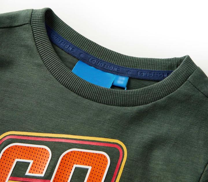 Immagine prodotto VidaXL Camicia da bambino a maniche lunghe verde scuro 92,Materiale: 100 (92)