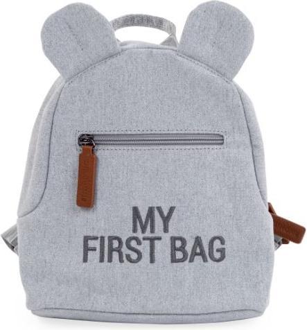 Immagine prodotto Childhome Zaino per bambini "My First Bag" in tela grigio