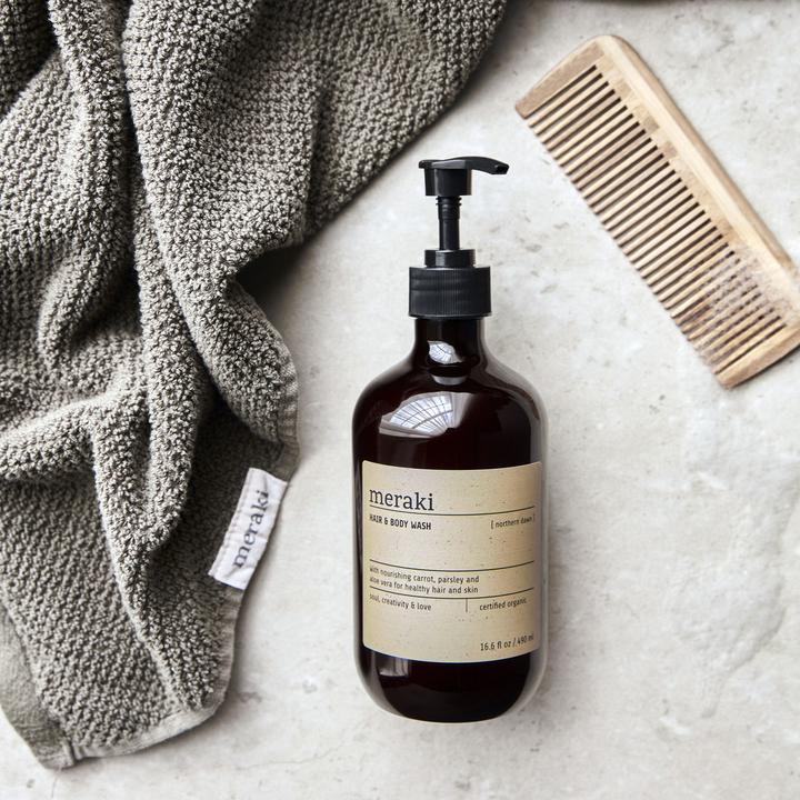 Actual product image Meraki Hair & body wash Northern Dawn (490 ml, Liquid shampoo)