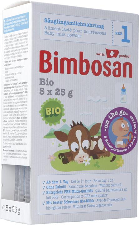 Image du produit Bimbosan Bio 1 Säuglingsmilch Reiseportionen (125 g, dès la naissance)