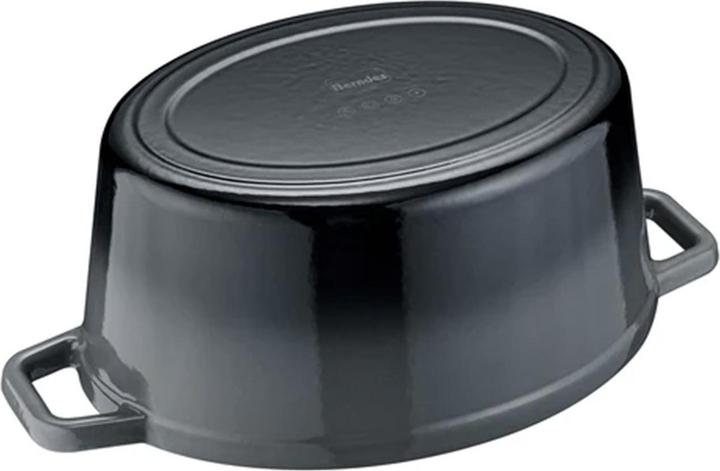 Produktbild Berndes Bräter Cocotte B.IRON Gusseisen oval 31 x 24 cm 6 Liter schwarz INDUKTION (Bräter + Schmortopf, Gusseisen)
