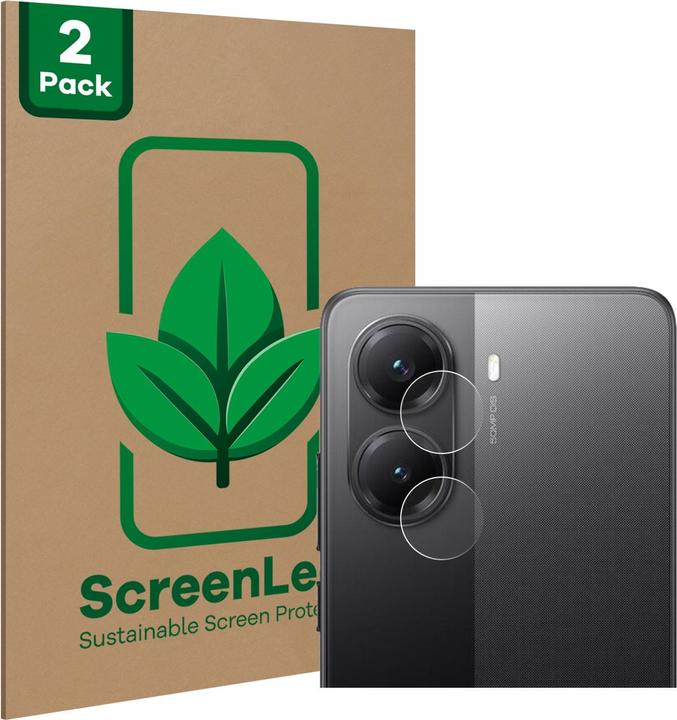 Produktbild ScreenLeaf Schutzfolie nachhaltiger Displayschutz Display Schutz Folie Klar Transparent (2 Stück, Xiaomi Poco X7 Pro)