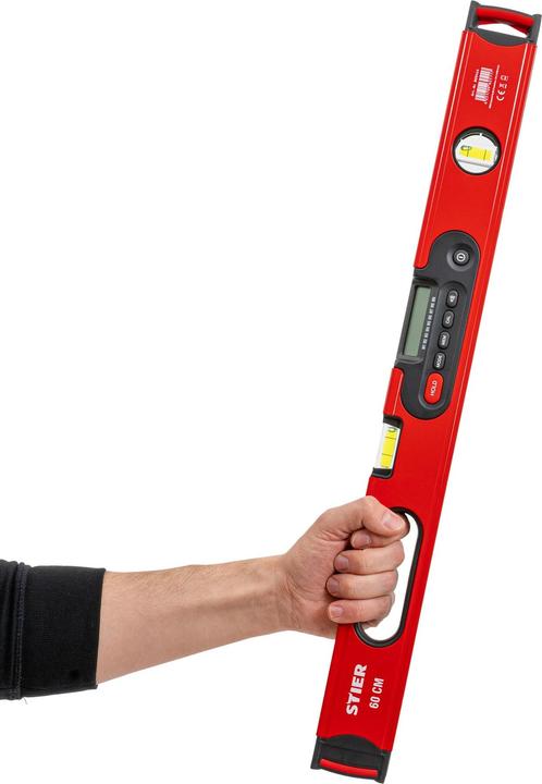 Actual product image Stier Digital spirit level SDW-600 LCD display ±0.2° 60 cm (60 cm)