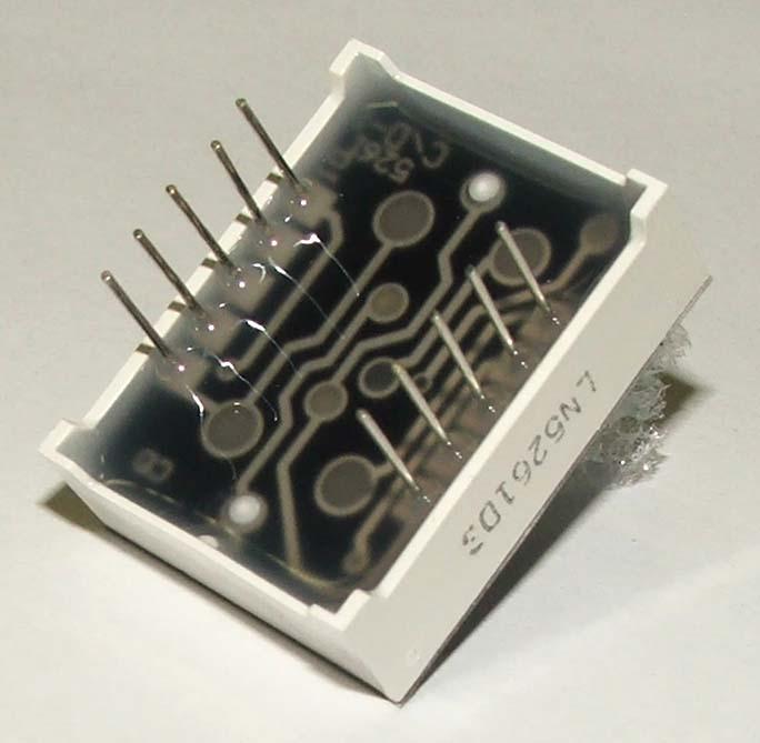 Produktbild OEM 7-Segment Display Rot Com. Anode 2 Zeichen 14mm (Elektronikkit)
