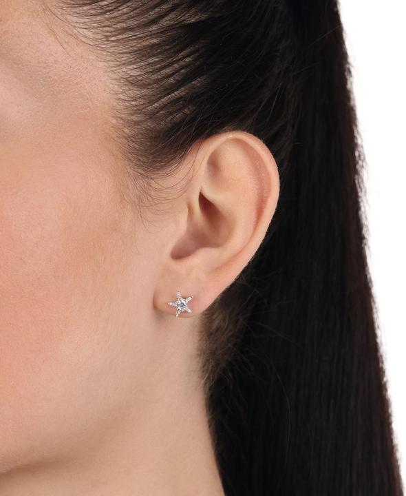 Produktbild Amor Ohrschmuck für Damen, 925 Sterling Silber, Zirkonia synth. | Stern (Silber 925)