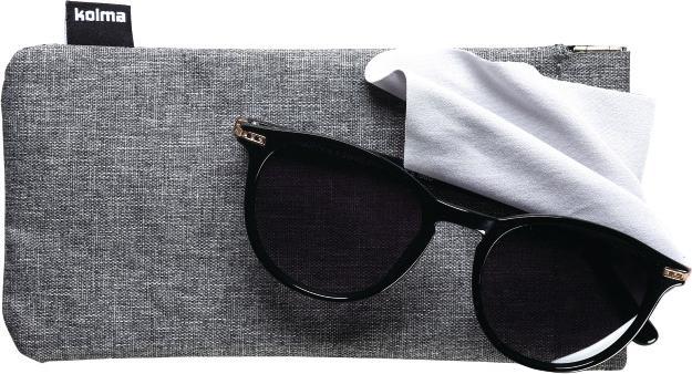 Actual product image Kolma Glasses case RPET grey
