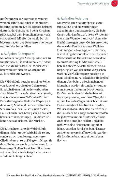 Immagine prodotto Der Rücken-Doc: Bandscheibenvorfall (Tedesco, Patrick Simons, Arndt Fengler, 2023)