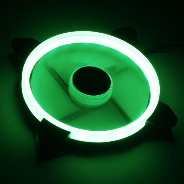 Immagine prodotto Raijintek Ventilatore IRIS 14 Rainbow RGB LED, set di 2 con controller (140 mm, 2 x)