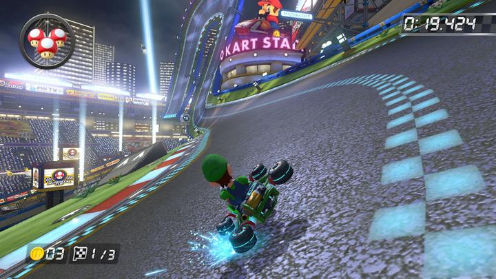 Actual product image Nintendo Switch Mario Kart 8 Deluxe Bundle