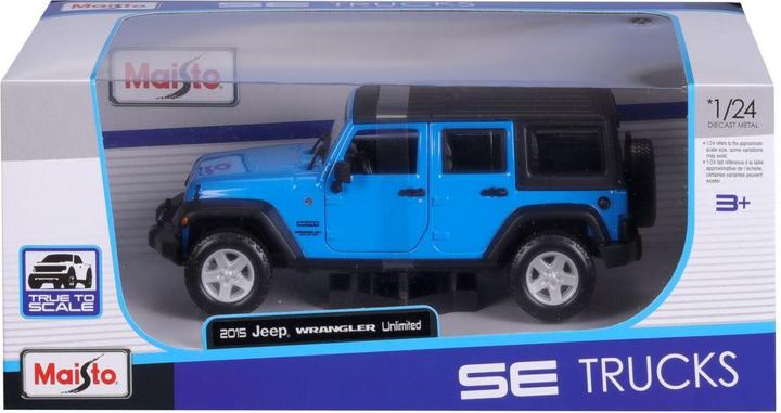 Image du produit Maisto Jeep Wrangler Unlimited 2015 1/24 bleu