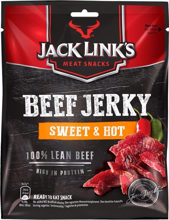 Image du produit Jack Link's Boeuf séché sucré et chaud (70 g)