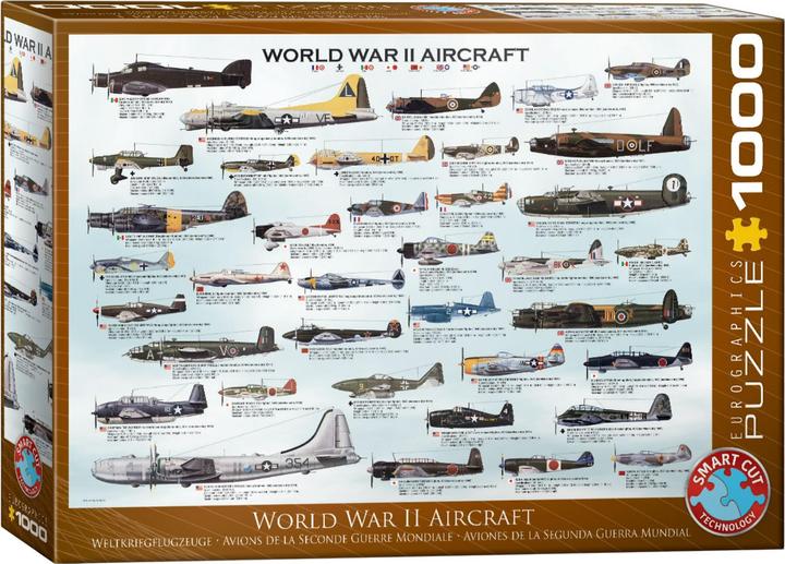 Produktbild Eurographics Kriegsflugzeuge 2. Weltkrieges (1000 Teile)