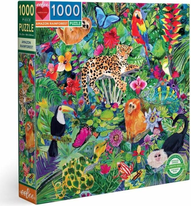 Immagine prodotto Eeboo Puzzle - Foresta amazzonica, 1000 pezzi (EPZTAZR) (1000 pezzi)