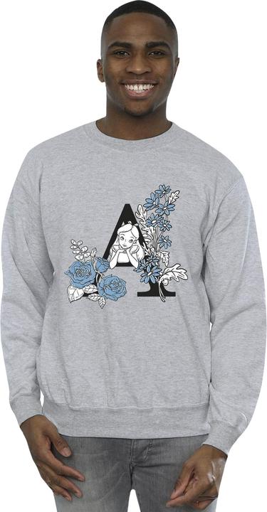 Actual product image Disney Mens Alice In Wonderland Letter A Sweatshirt (L)