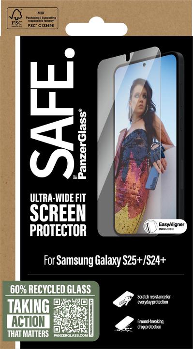 Actual product image PanzerGlass Ultra Wide Fit screen protector (1 Piece, Samsung Galaxy S25+, Samsung Galaxy S24+)