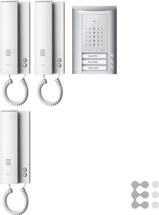 Image du produit Schneider Electric Kit interphone 3 familles blanc (Filaire)