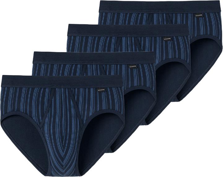 Image du produit Schiesser Lot de 4 slips de sport Original Classics à fines côtes avec intervention (M, paquet de 4)
