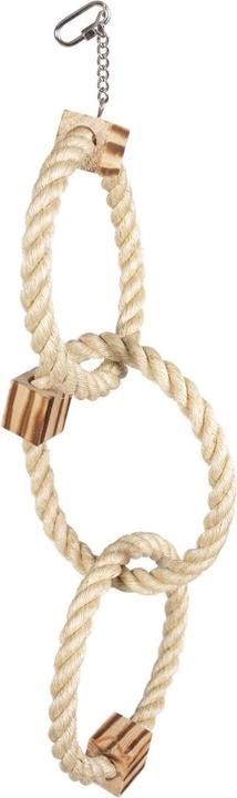 Actual product image EBI Triple ring sisal + wood BBQ blocks