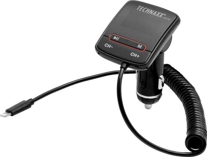Produktbild Technaxx FM-T700 Transmitter int. Lightning Kabel, 12-24V,LCD Display (FM)