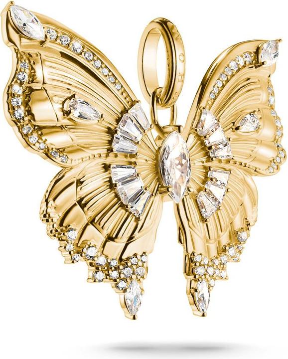 Actual product image Thomas Sabo PE984-414-14 Anhänger butterfly mit Steinen vergoldet Damen (Sterling silver 925)